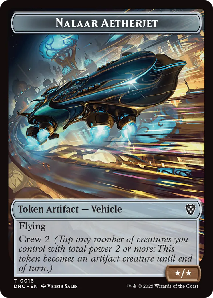 Nalaar Aetherjet // Treasure Double-Sided Token [Aetherdrift Tokens] 1