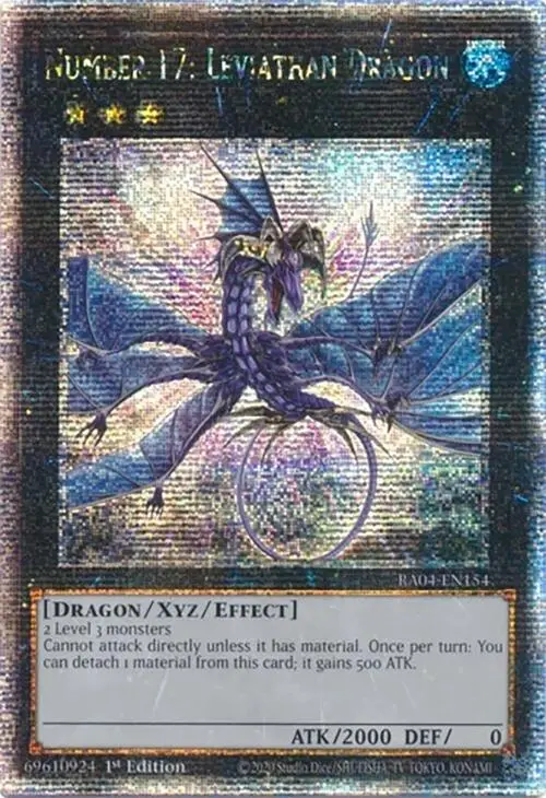 Number 17: Leviathan Dragon [Ra04-En154] Quarter Century Secret Rare 1