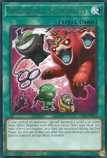 Obedience Schooled [Jush-En029] Rare 1