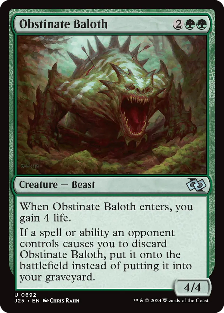 Obstinate Baloth [Foundations Jumpstart] 1