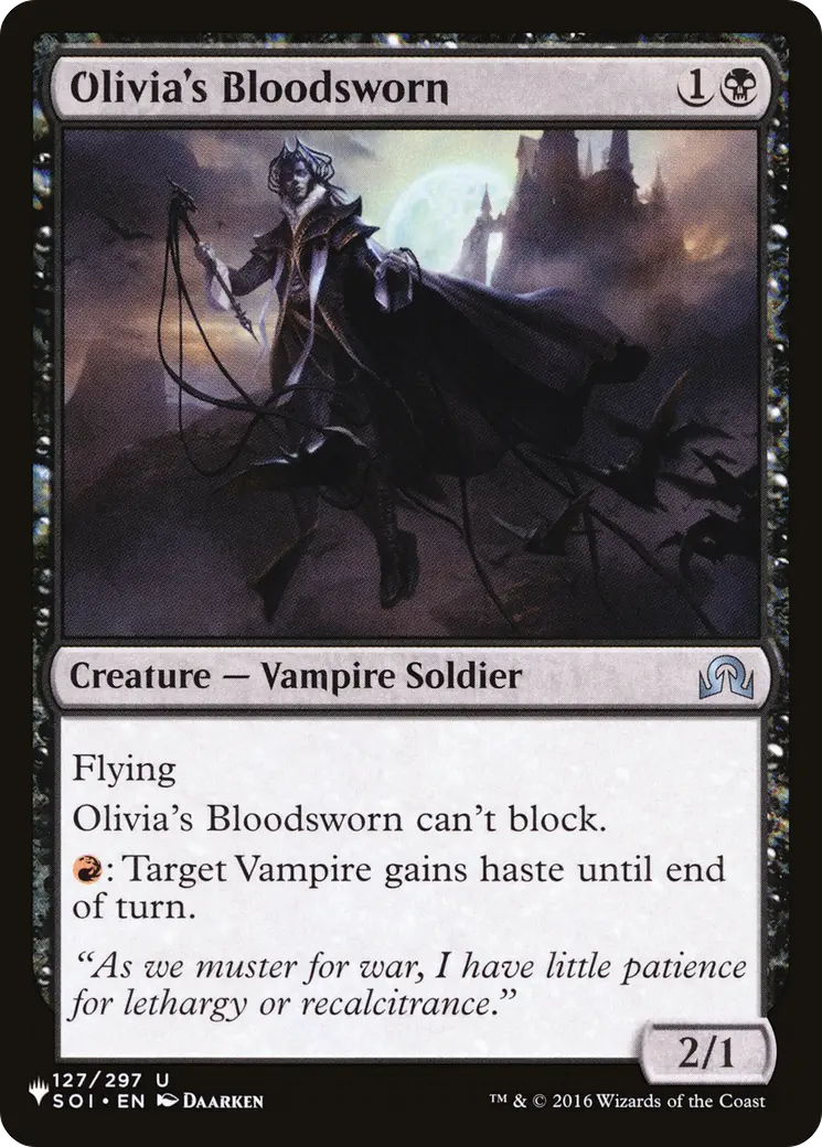 Olivia's Bloodsworn [The List] 1