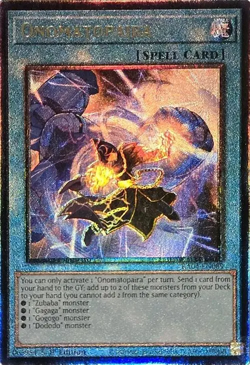 Onomatopaira [Ra04-En089] Prismatic Ultimate Rare 1
