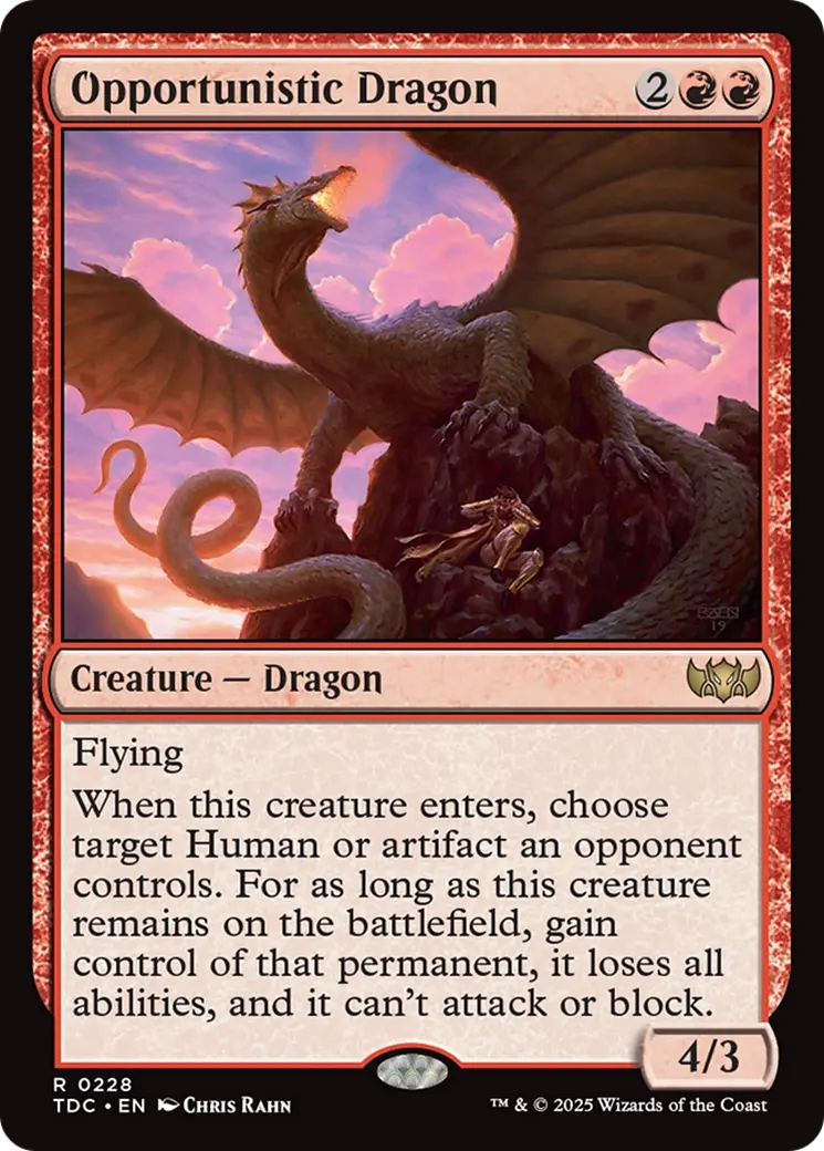 Opportunistic Dragon [Tarkir: Dragonstorm Commander] 1