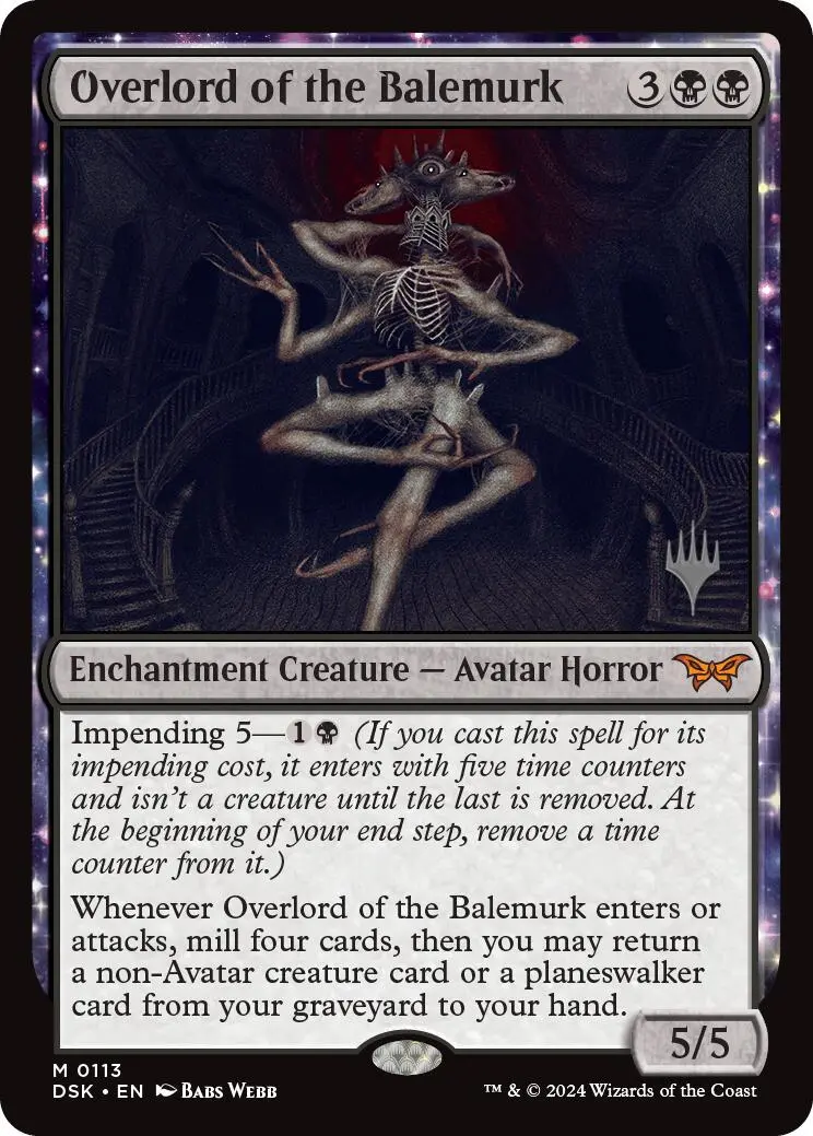 Overlord Of The Balemurk (Promo Pack) [Duskmourn: House Of Horror Promos] 1