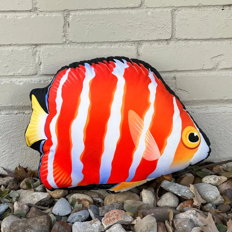 Peppermint Angelfish Pillow 18” 1