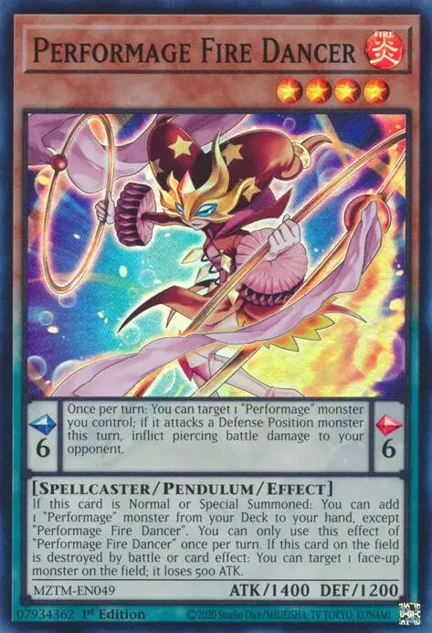 Performage Fire Dancer [Mztm-En049] Super Rare 1
