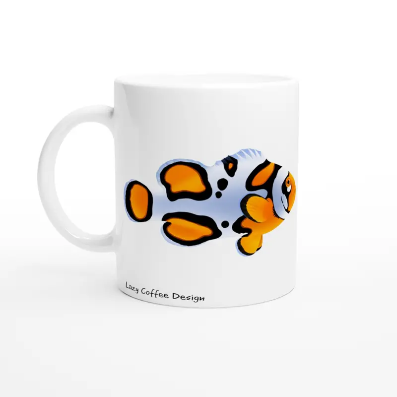 Picasso Clownfish & Sunburst Anemone White 11Oz Ceramic Mug 1