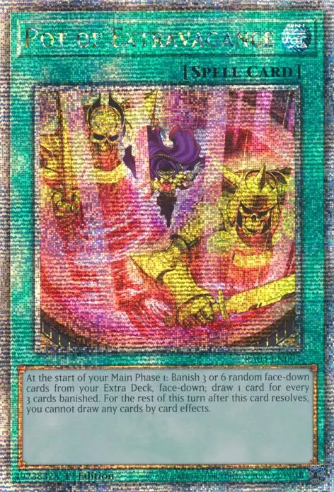 Pot Of Extravagance (New Art) [Ra04-En093] Quarter Century Secret Rare 1