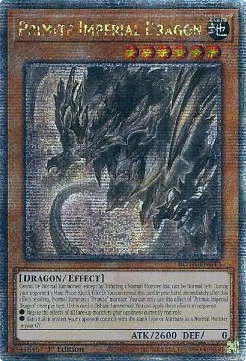 Primite Imperial Dragon (Quarter Century Secret Rare) [Rota-En013] Quarter Century Secret Rare 1