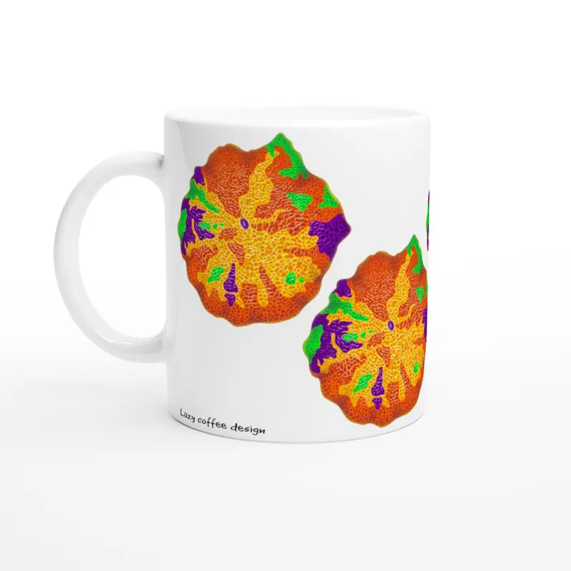Purple Monster Jawbreaker Mushroom White 11Oz Ceramic Mug 1
