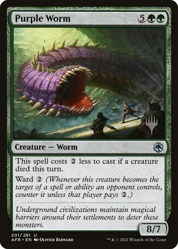 Purple Worm (Promo Pack) [Tarkir: Dragonstorm Promos] 1