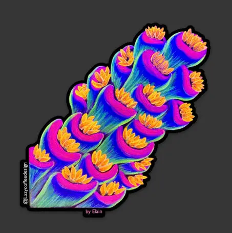 Rainbow Tenuis Sticker 1