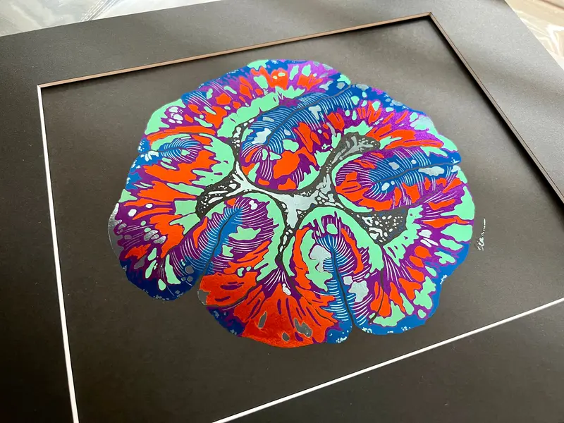 Rainbow Trachy Foil Art Print 1