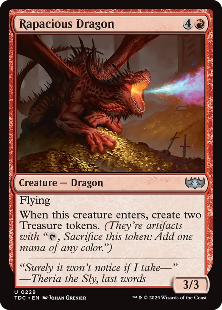Rapacious Dragon [Tarkir: Dragonstorm Commander] 1