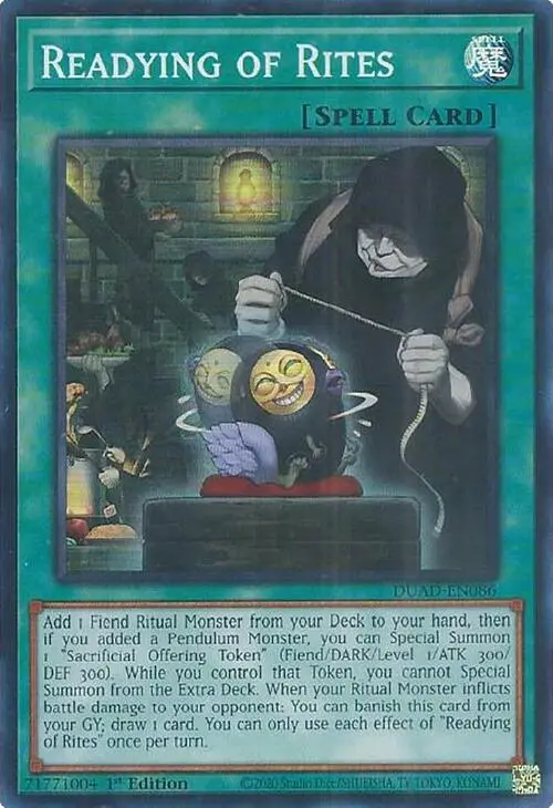 Readying Of Rites [Duad-En086] Super Rare 1