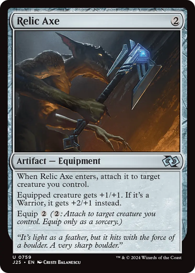 Relic Axe [Foundations Jumpstart] 1