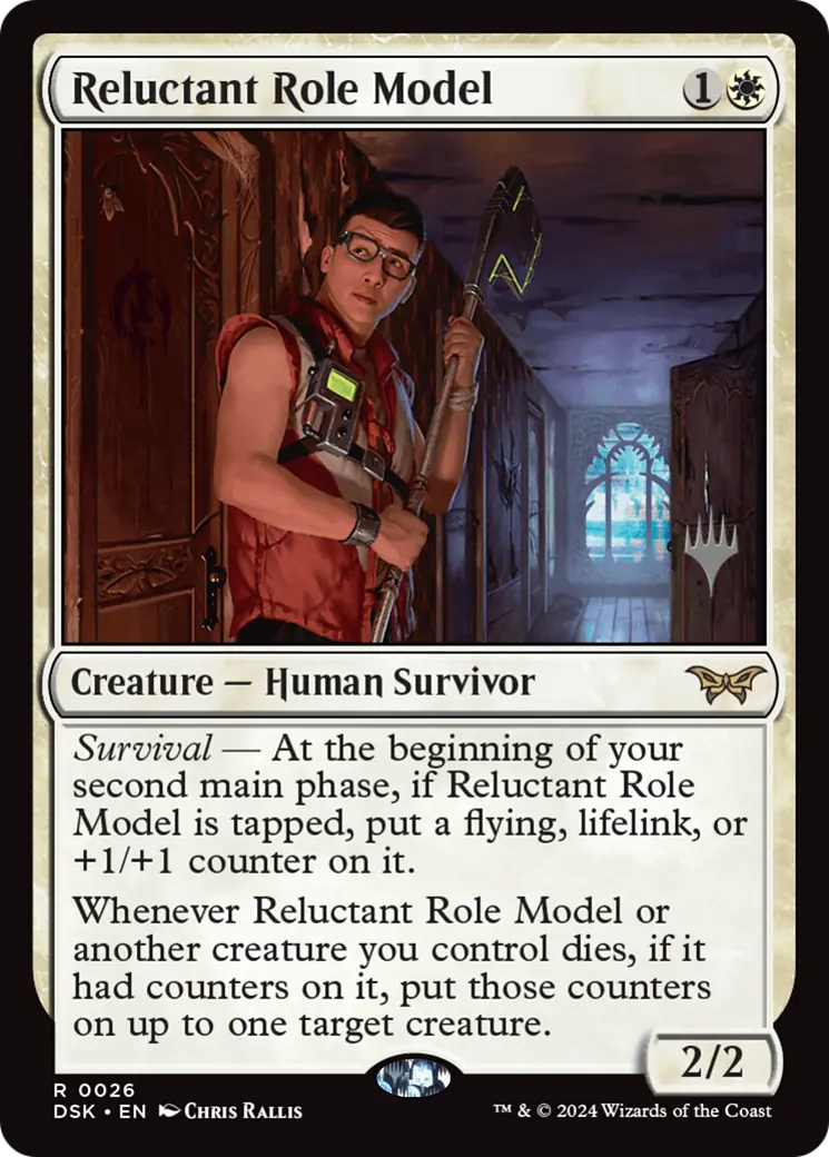 Reluctant Role Model (Promo Pack) [Duskmourn: House Of Horror Promos] 1