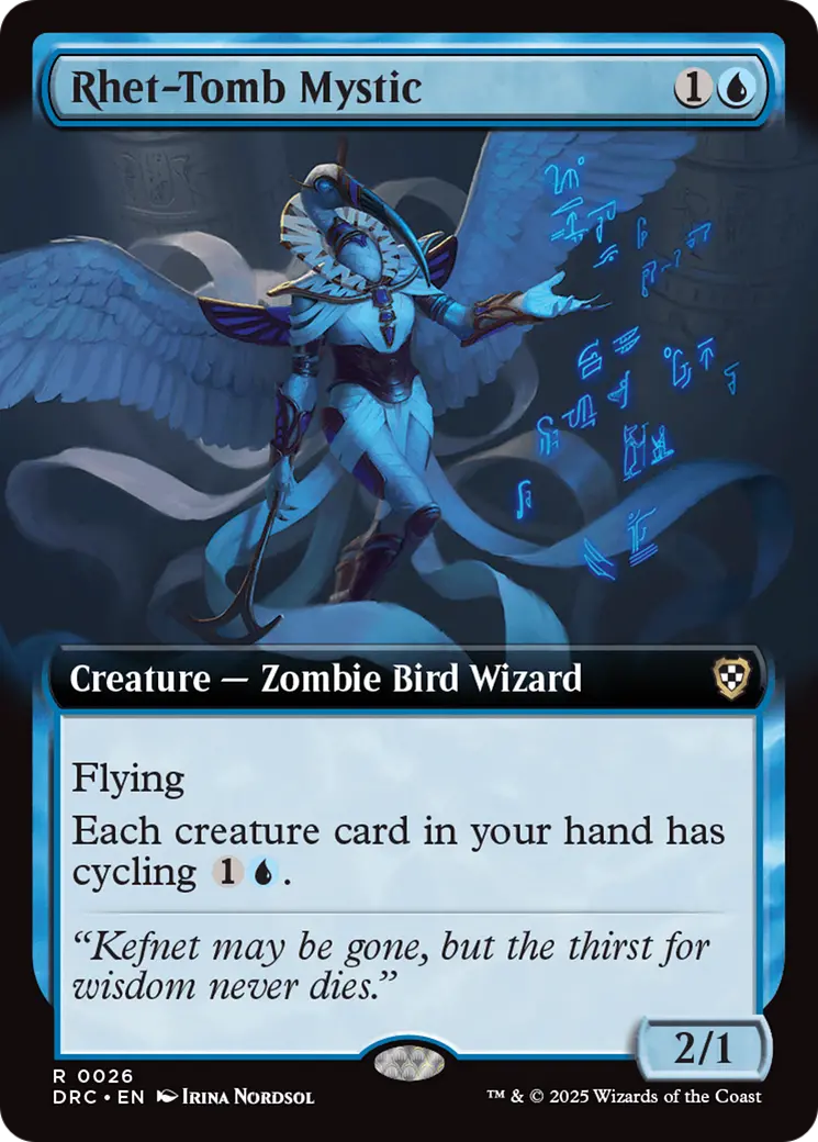 Rhet-Tomb Mystic (Extended Art) [Aetherdrift Commander] 1