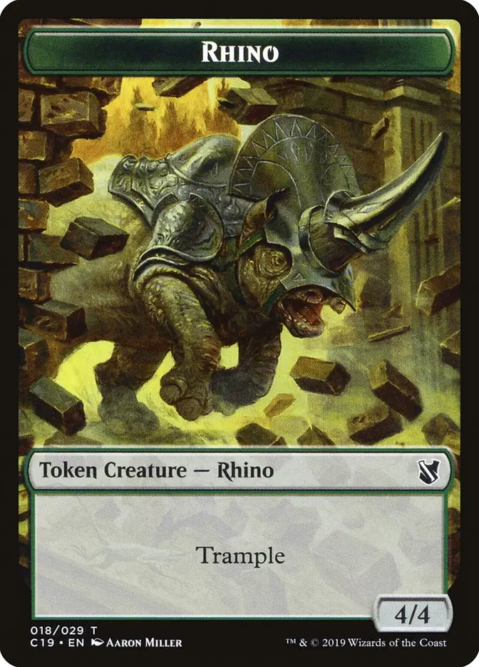 Rhino Token [Commander 2019 Tokens] 1