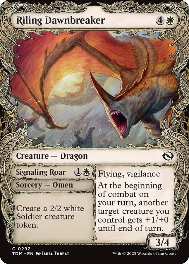 Riling Dawnbreaker (Showcase) [Tarkir: Dragonstorm] 1