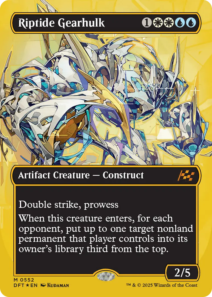Riptide Gearhulk (Borderless) (First-Place Foil) [Aetherdrift] 1