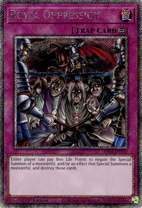 Royal Oppression [Ra04-En120] Platinum Secret Rare 1
