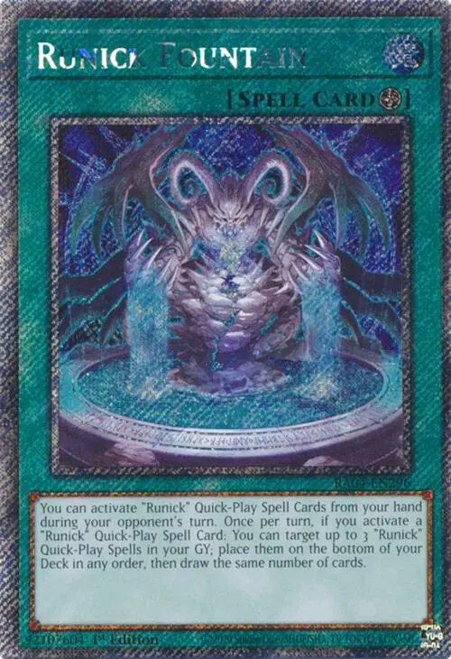 Runick Fountain [Ra04-En296] Platinum Secret Rare 1