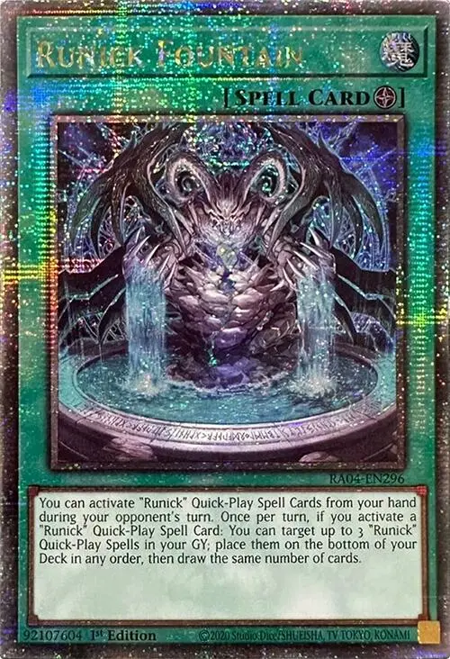Runick Fountain [Ra04-En296] Quarter Century Secret Rare 1