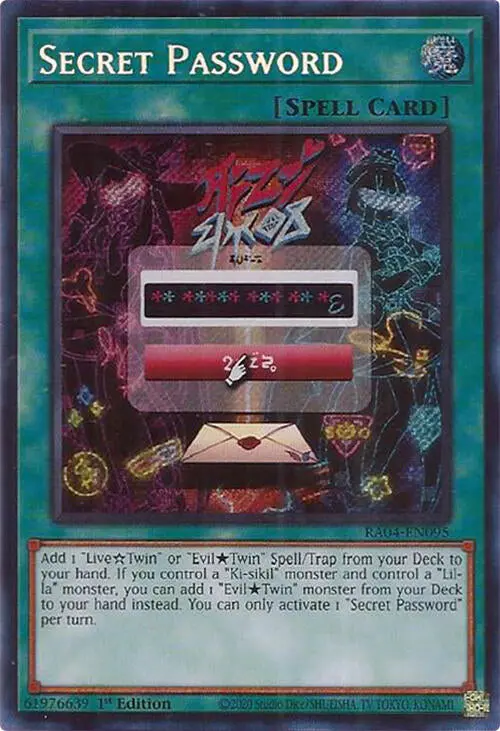 Secret Password [Ra04-En095] Secret Rare 1