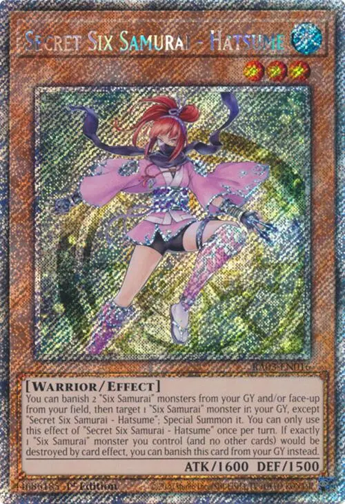 Secret Six Samurai - Hatsume (Platinum Secret Rare) [Ra03-En016] Platinum Secret Rare 1