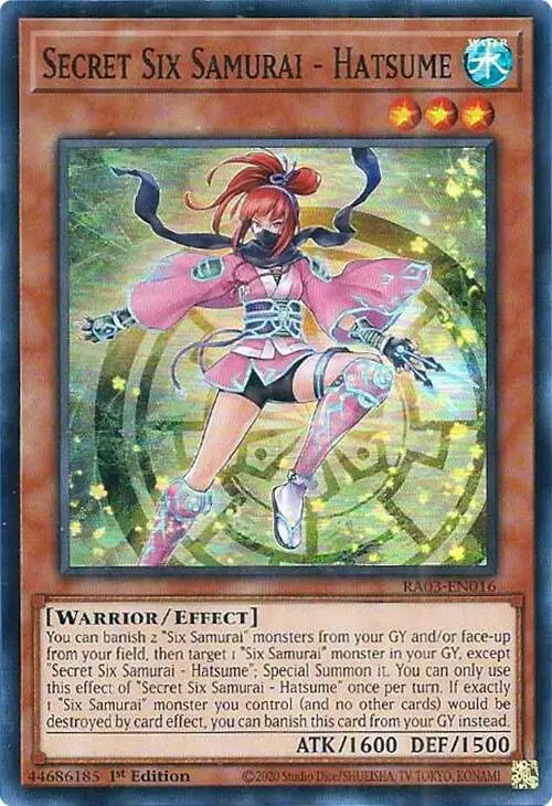 Secret Six Samurai - Hatsume [Ra03-En016] Super Rare 1