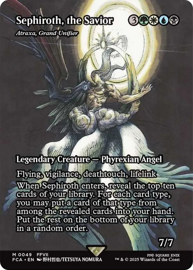 Sephiroth, The Savior - Atraxa, Grand Unifier (Showcase) [Final Fantasy : Through The Ages] 1