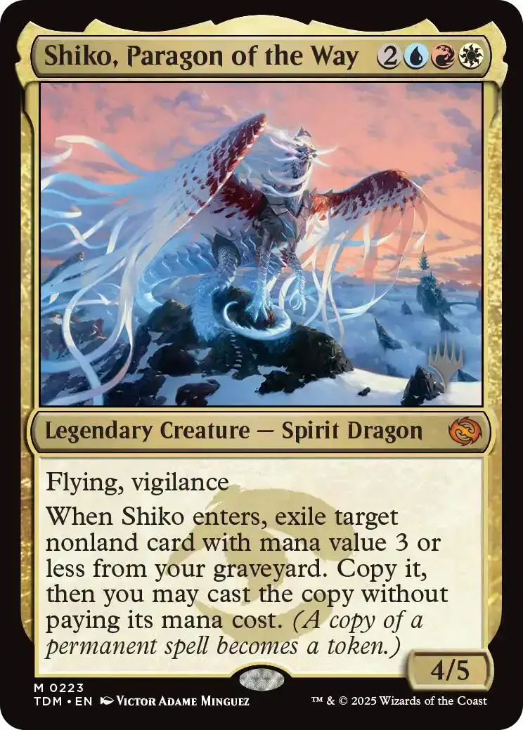 Shiko, Paragon Of The Way (Promo Pack) [Tarkir: Dragonstorm Promos] 1