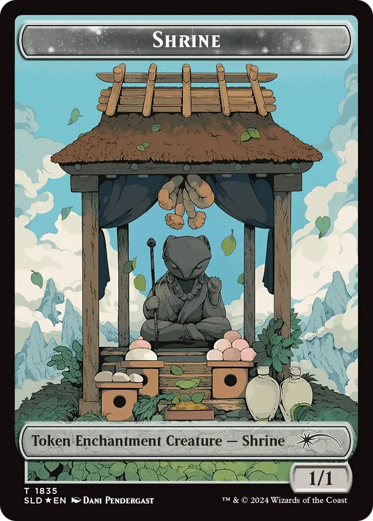 Shrine Token (Rainbow Foil) [Secret Lair: From Cute To Brute Tokens] 1
