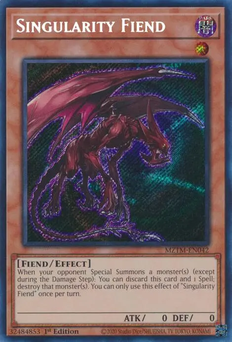 Singularity Fiend [Mztm-En042] Secret Rare 1