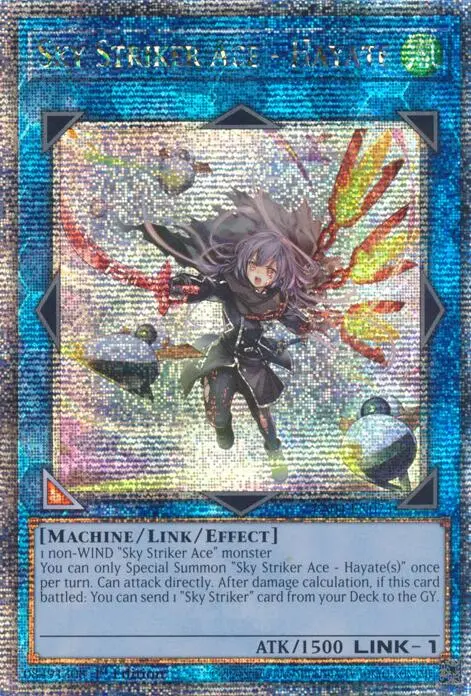 Sky Striker Ace - Hayate (New Art) [Ra04-En073] Quarter Century Secret Rare 1