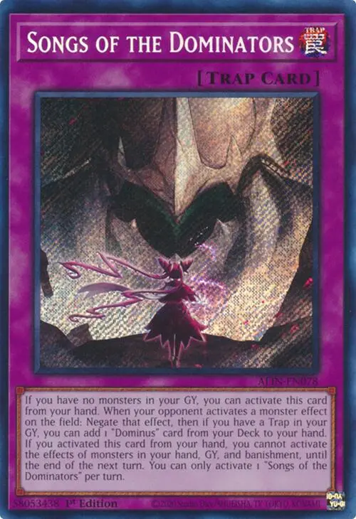 Songs Of The Dominators [Alin-En078] Secret Rare 1