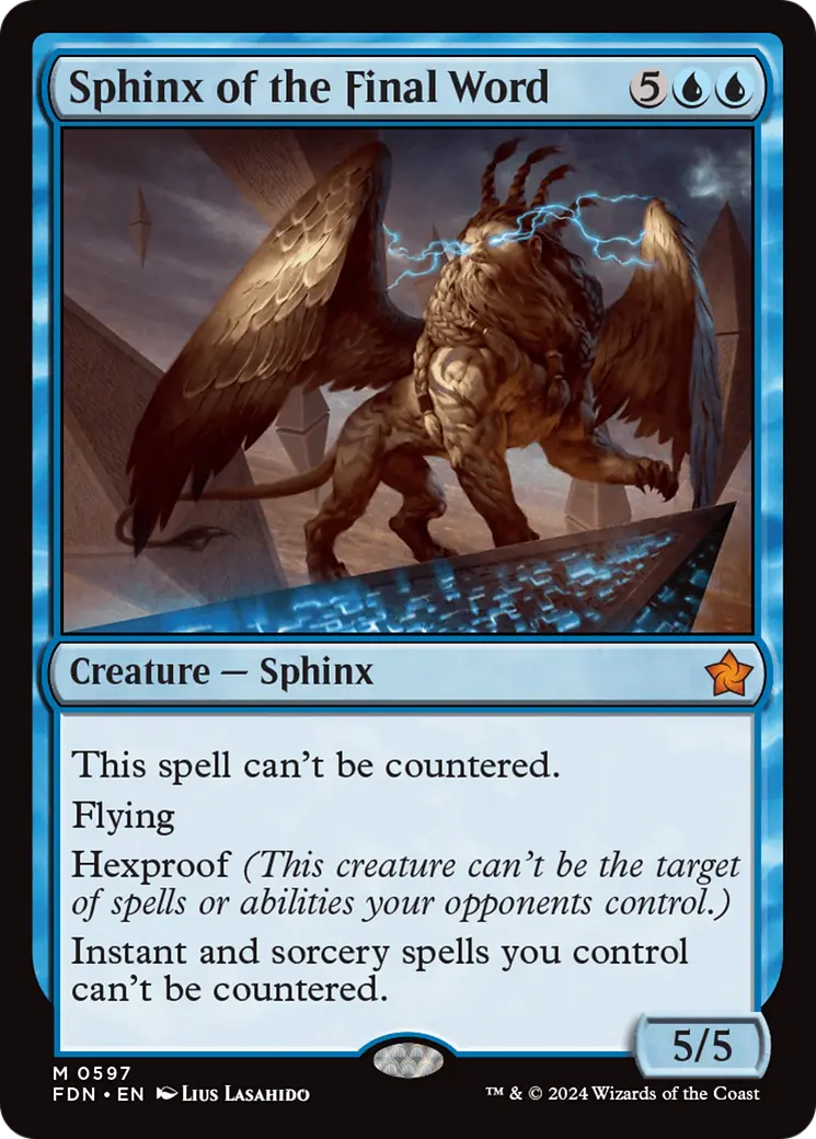 Sphinx Of The Final Word [Foundations] 1