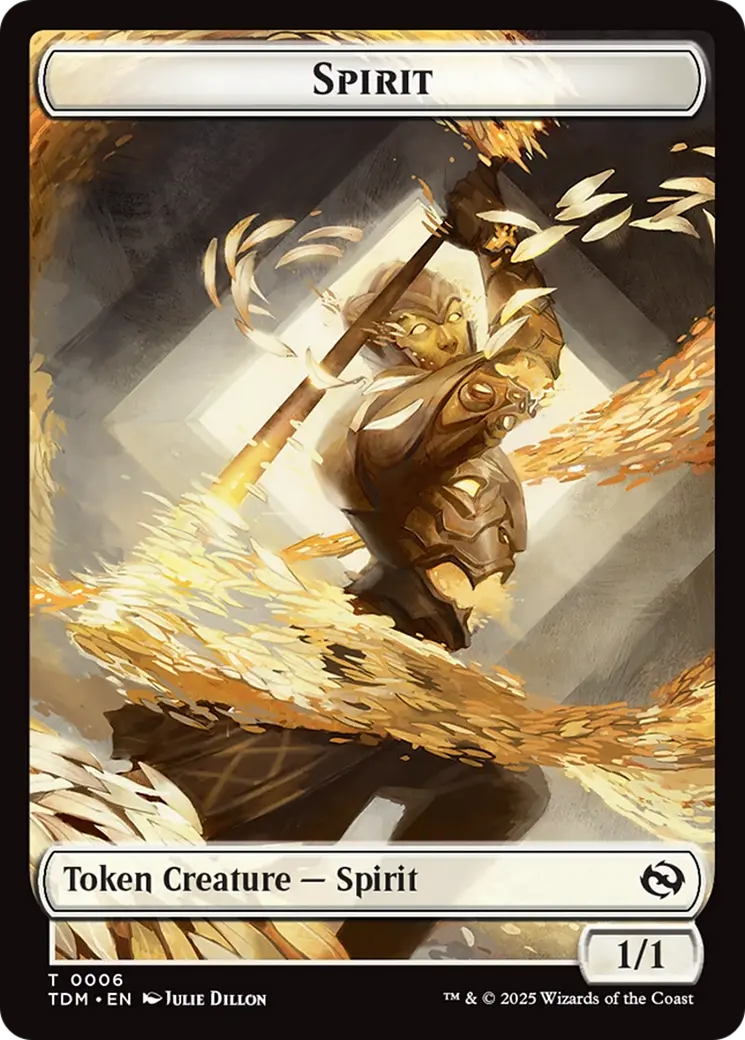 Spirit (0006) // Spirit (0007) Double-Sided Token [Tarkir: Dragonstorm Tokens] 1