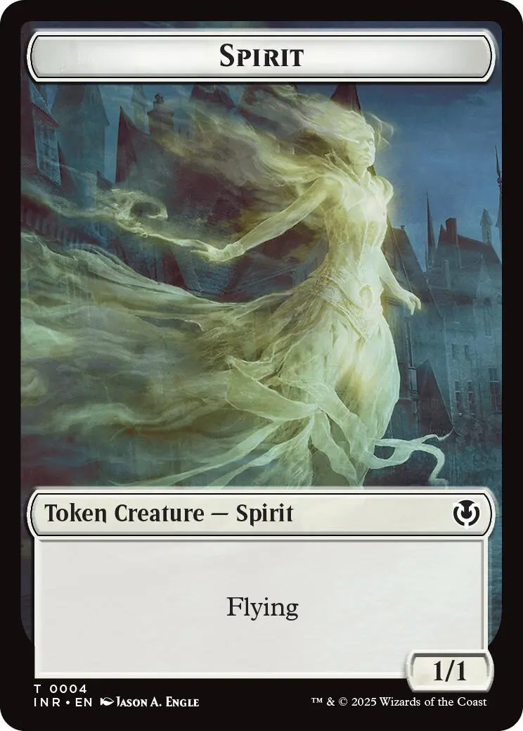 Spirit // Human (0002) Double-Sided Token [Innistrad Remastered Tokens] 1