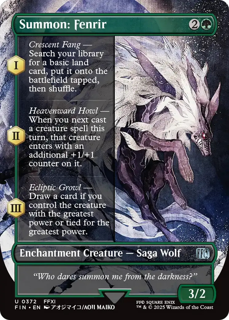 Summon: Fenrir (Borderless) [Final Fantasy] 1