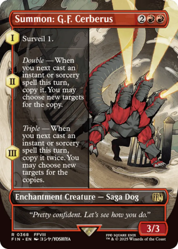 Summon: G.F. Cerberus (Borderless) [Final Fantasy] 1