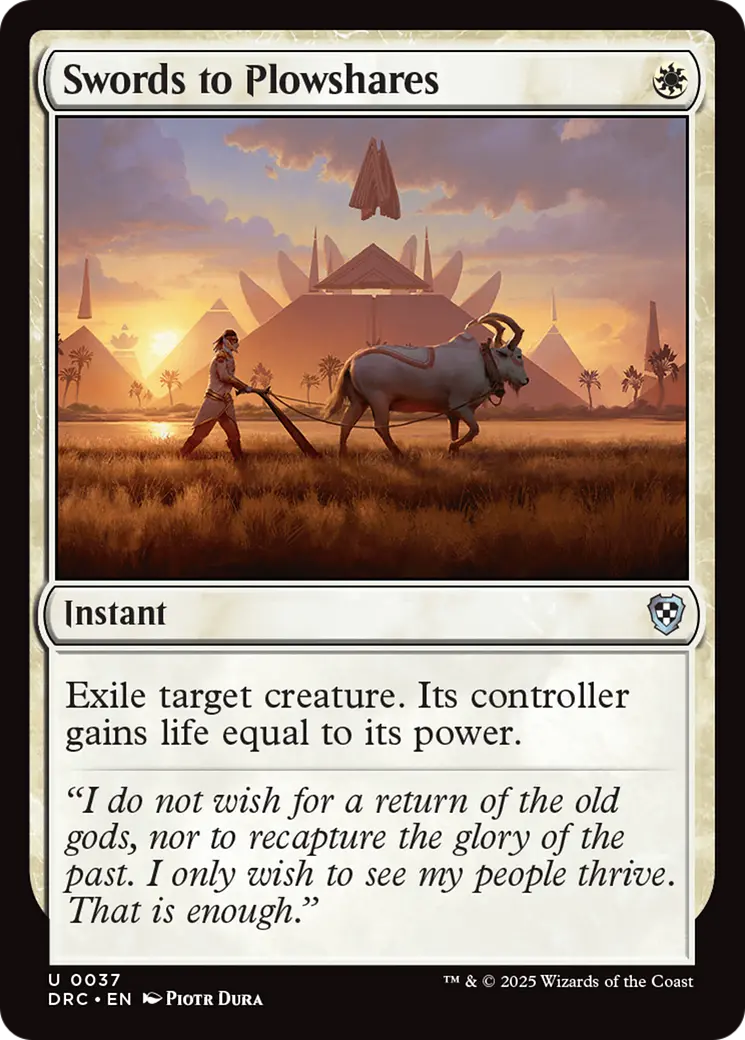 Swords To Plowshares [Aetherdrift Commander] 1