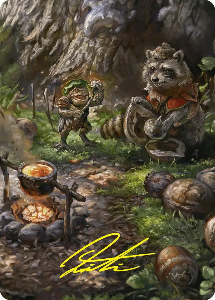 Sylvan Scavenging Art Card (46/54) (Gold-Stamped Signature) [Foundations Art Series] 1