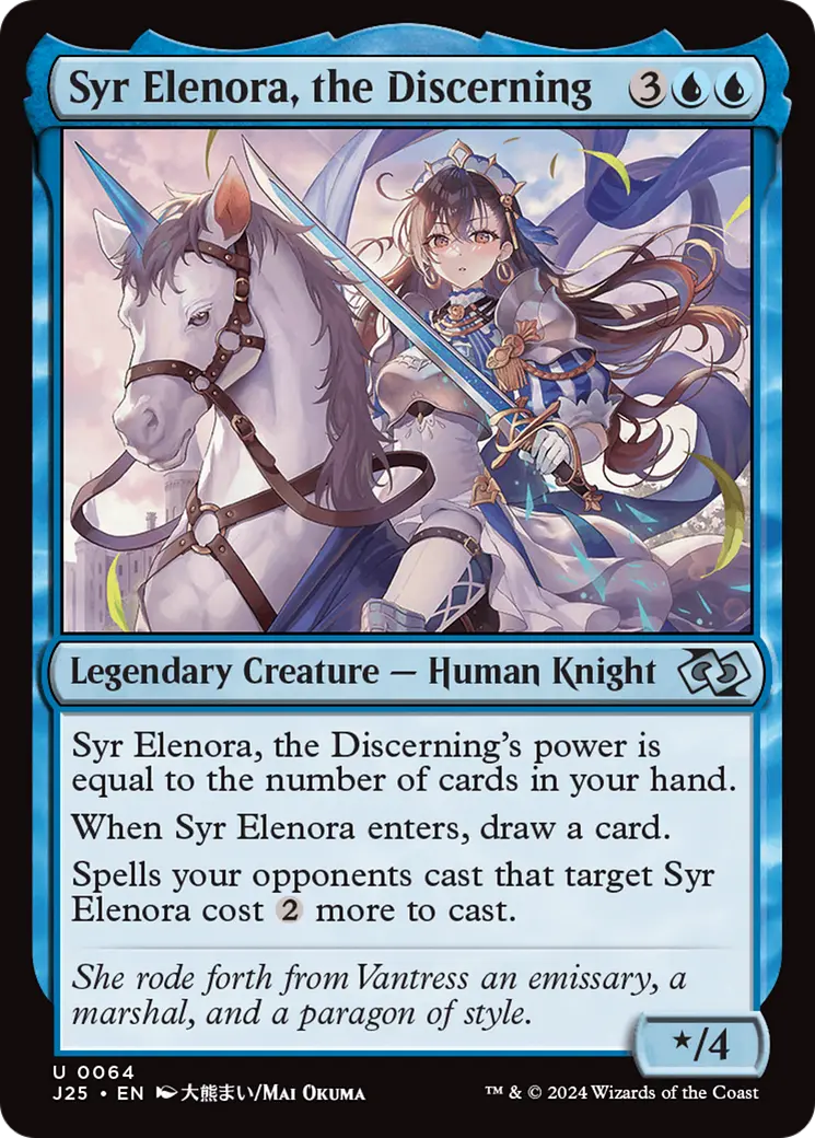 Syr Elenora, The Discerning (Anime) [Foundations Jumpstart] 1