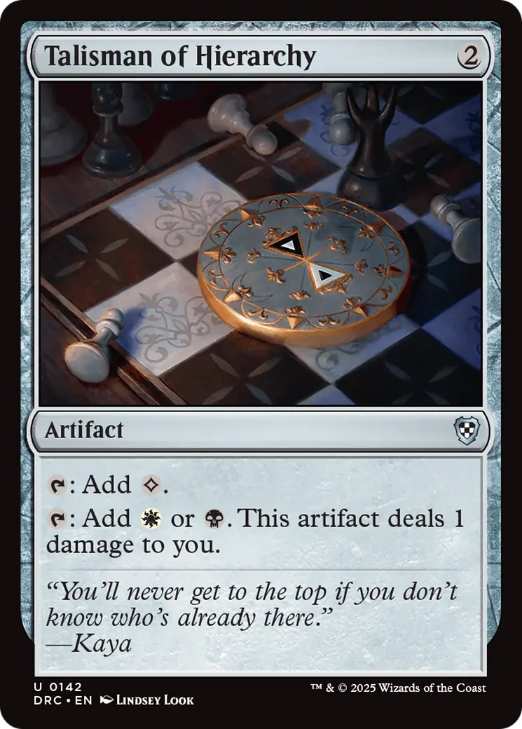 Talisman Of Hierarchy [Aetherdrift Commander] 1