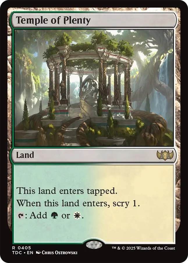 Temple Of Plenty [Tarkir: Dragonstorm Commander] 1