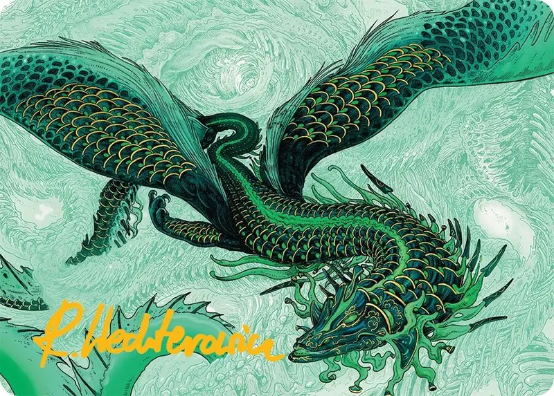 Teval, Arbiter Of Virtue Art Card (38/54) (Gold-Stamped Signature) [Tarkir: Dragonstorm Art Series] 1