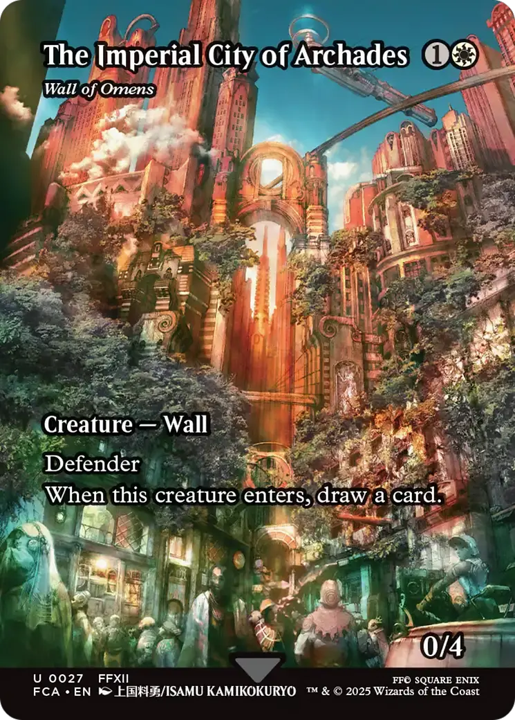 The Imperial City Of Archades - Wall Of Omens (Showcase) [Final Fantasy : Through The Ages] 1