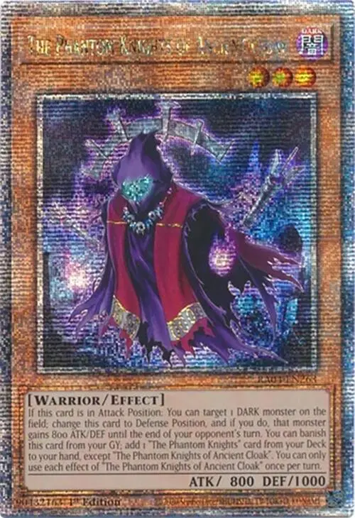 The Phantom Knights Of Ancient Cloak [Ra04-En263] Quarter Century Secret Rare 1
